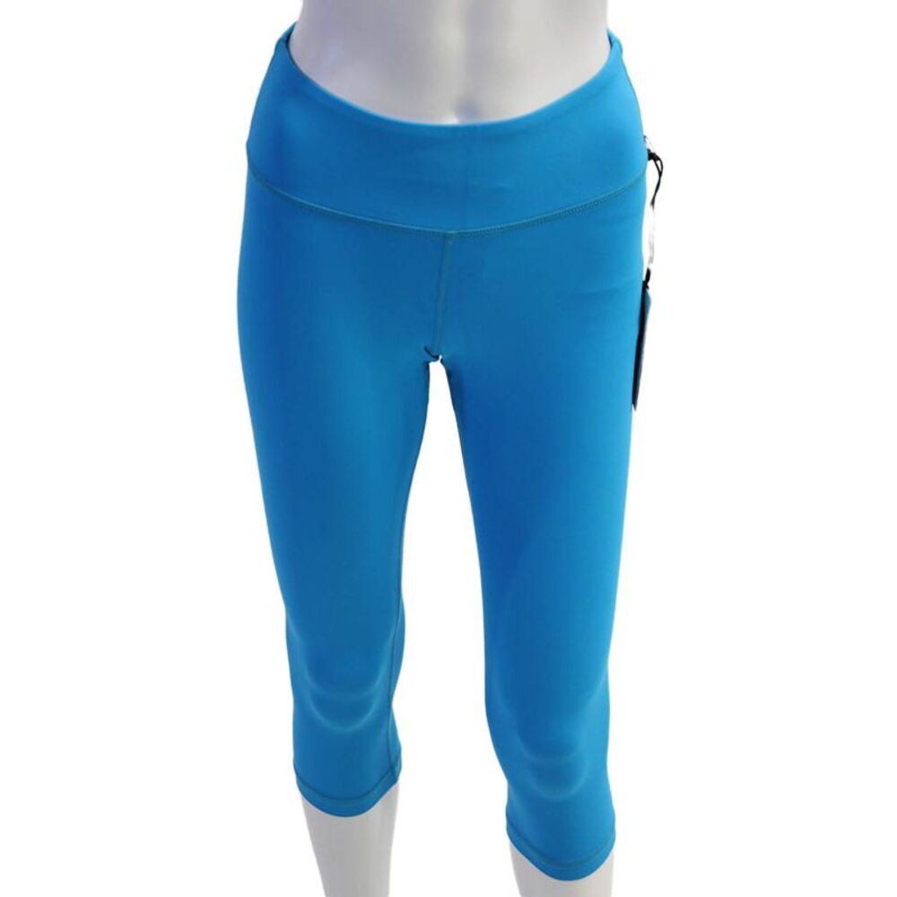 Vimmia Women Capri Leggings Blue Drawstring 89% Amni Nylon Size XS